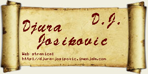 Đura Josipović vizit kartica